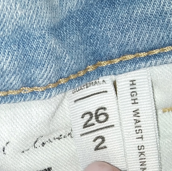 LOFT Light Wash High Rise Skinny jeans - Picture 5 of 7